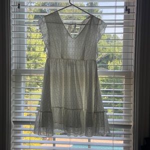 White dress size small great for special events! very comfy and only worn once!